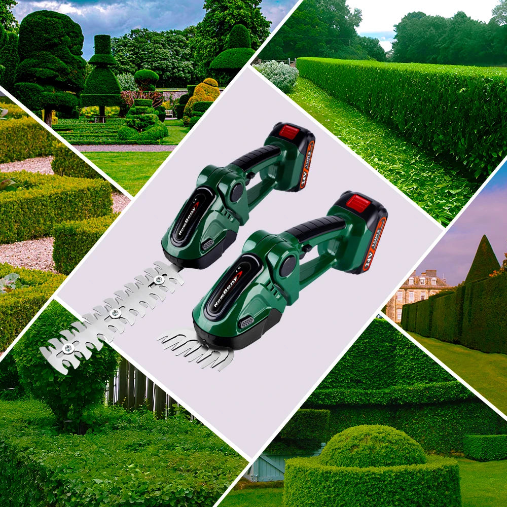 2in1 Electric Hedge Trimmer 20000rpm Household Lawn Mower Garden Scissors Grass Power Tool For Makita 18V Battery Pin