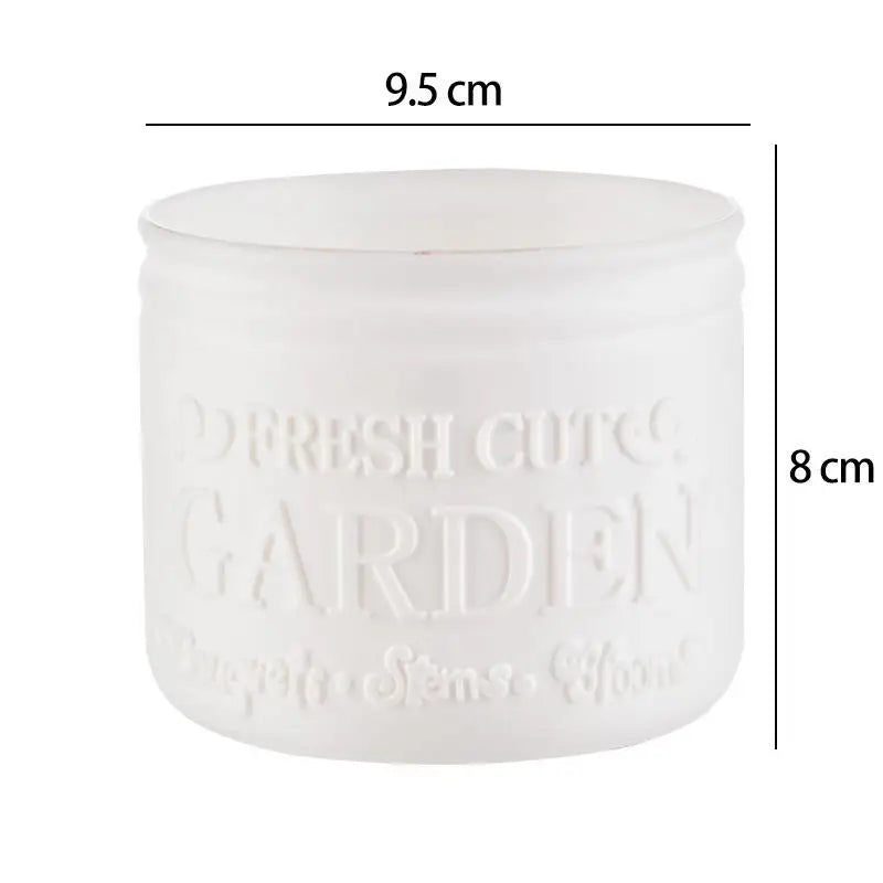 Flower Pot Round Planters Succulents Plant Pot Office Desktop Balcony Home Garden Decoration Outdoor Potted
