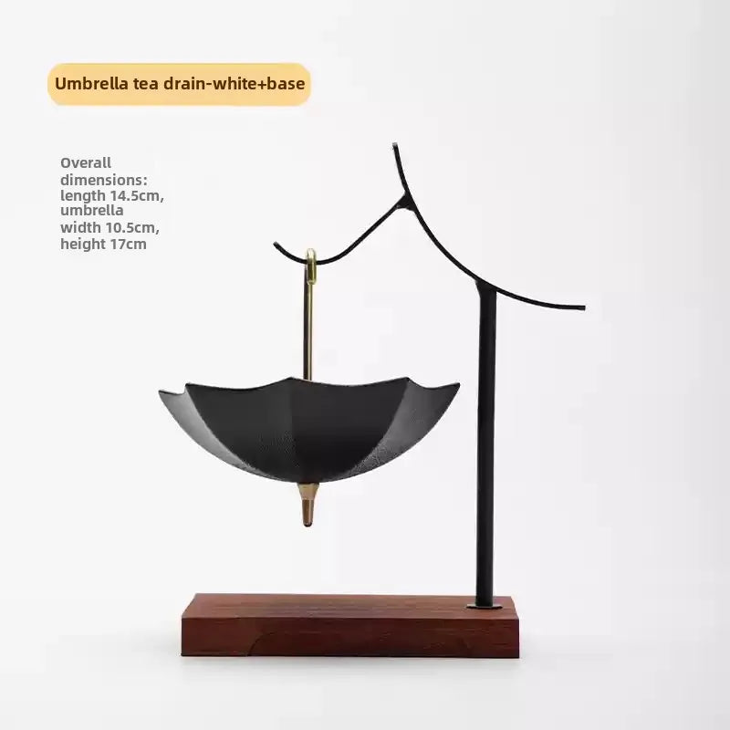 China Umbrella Tea Strainers Tea Infusers Ceramic Tea Filter Screen Teas Ceremony Accessories Teas Table Decorations Ornaments