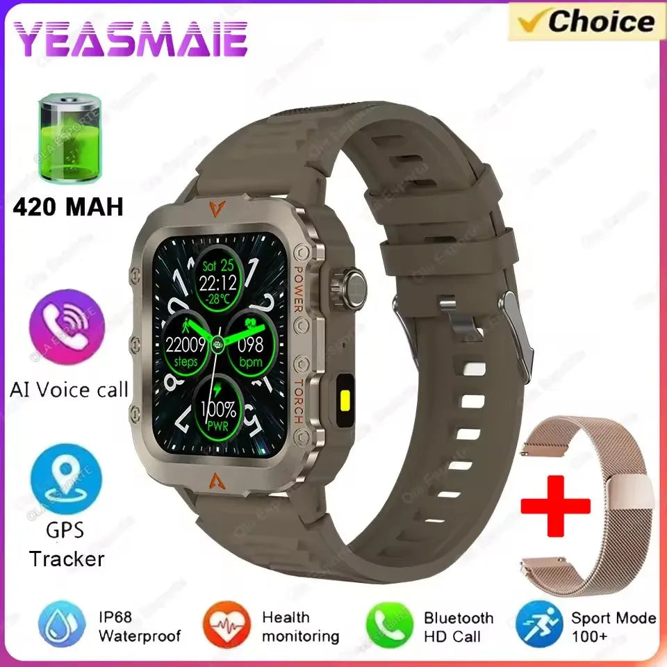 2025 New SmartWatch Men Outdoor GPS Sport Watches Heart Rate Sleep Waterproof Smart Watch IOS Android
