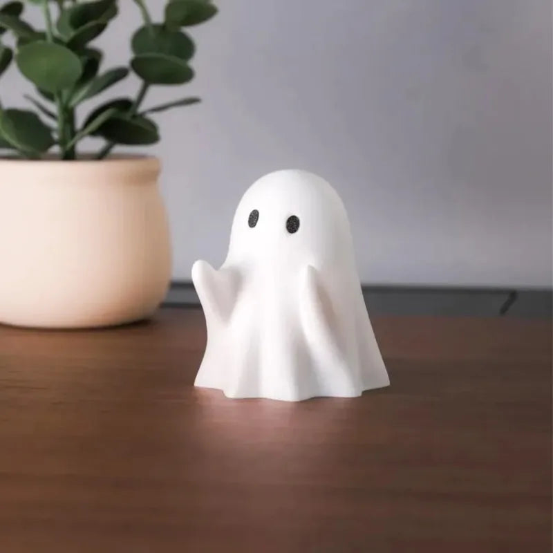 Ghost Pen Holder - Cute Desktop Organizer for Office & Home, Halloween Decor Creative Gift, Funny Stationery Stand (1PC)