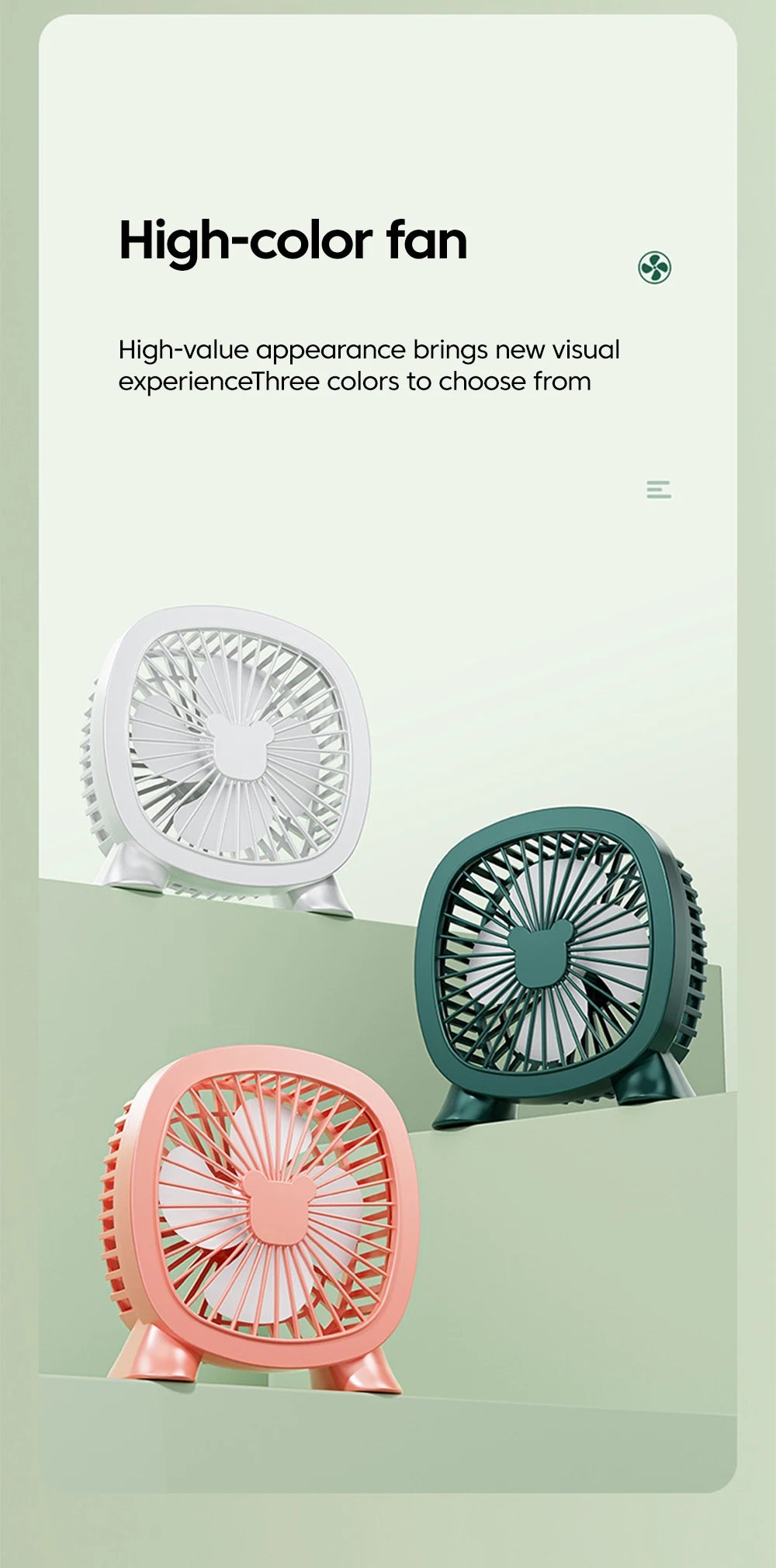 Mini Desktop Fan Portable With USB Direct Plug In Summer Gadget USB Small Fan For Home Desk Office School Outdoor Camping Travel