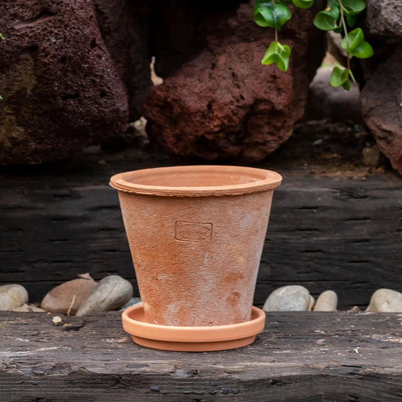 Red Clay Py Plant Pots Ancient Sle Garden Art Handmade Clay Pots Breathable Durable for Succulent Plants Home Decor