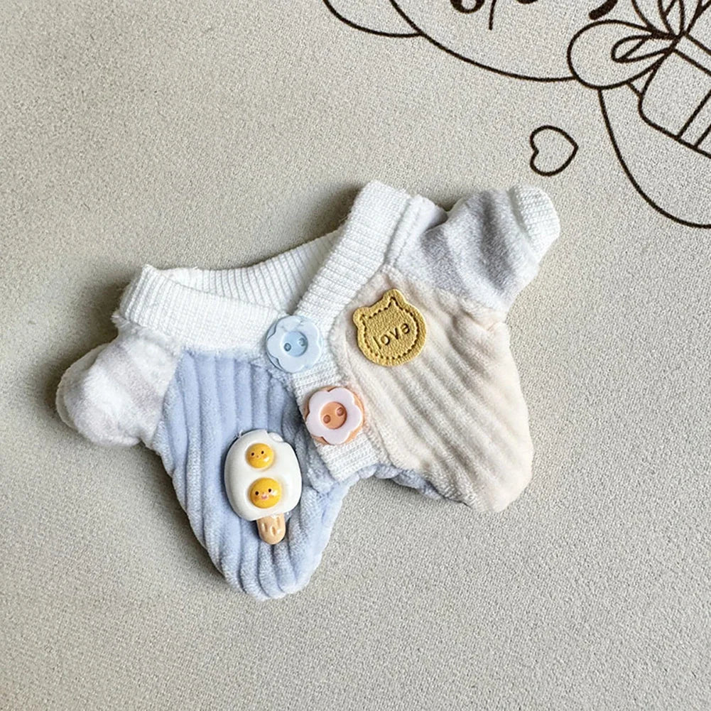 For 17cm Labubu V2 Doll Clothes Baby crawling suit Labubu Clothes Ropa Labubu