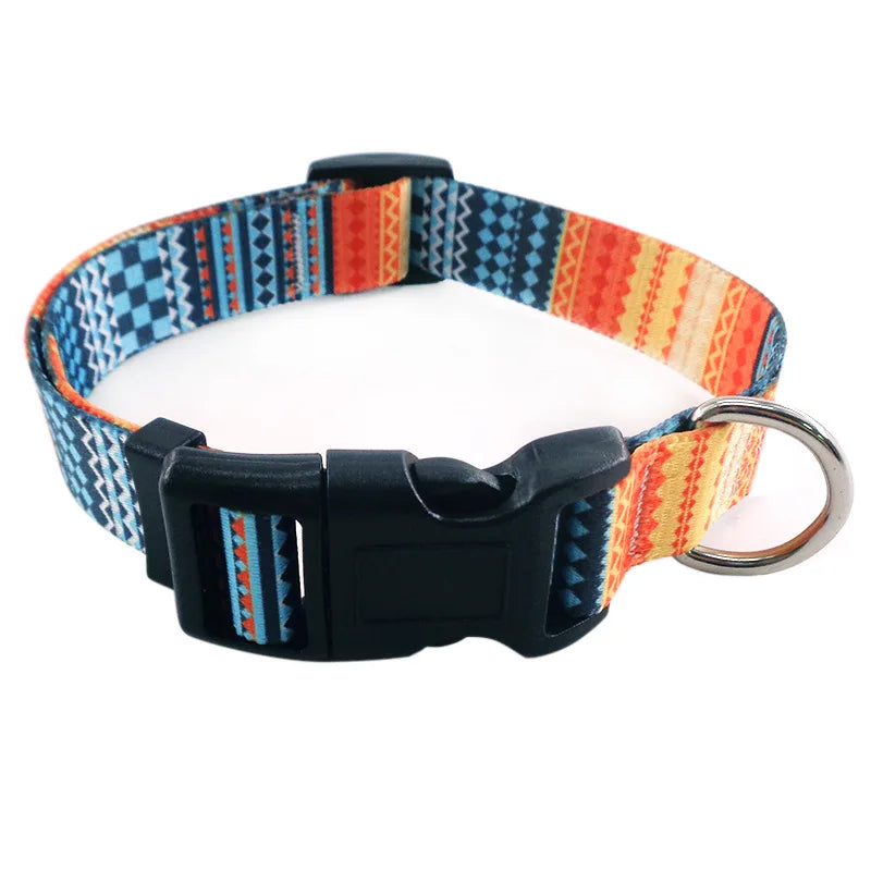 Adjustable Dog Collar Pet Collar for Small Medium Large Dog Walking Collars Flower Style Puppy Cat Collar Pet Supplies Pitbull