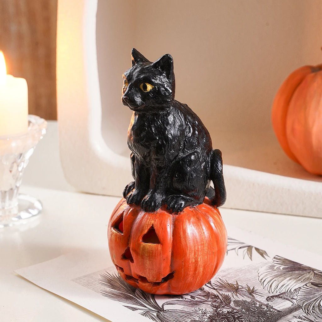1PC,Halloween Decor Creative Black Cat squatting Shape Home decoration ornament