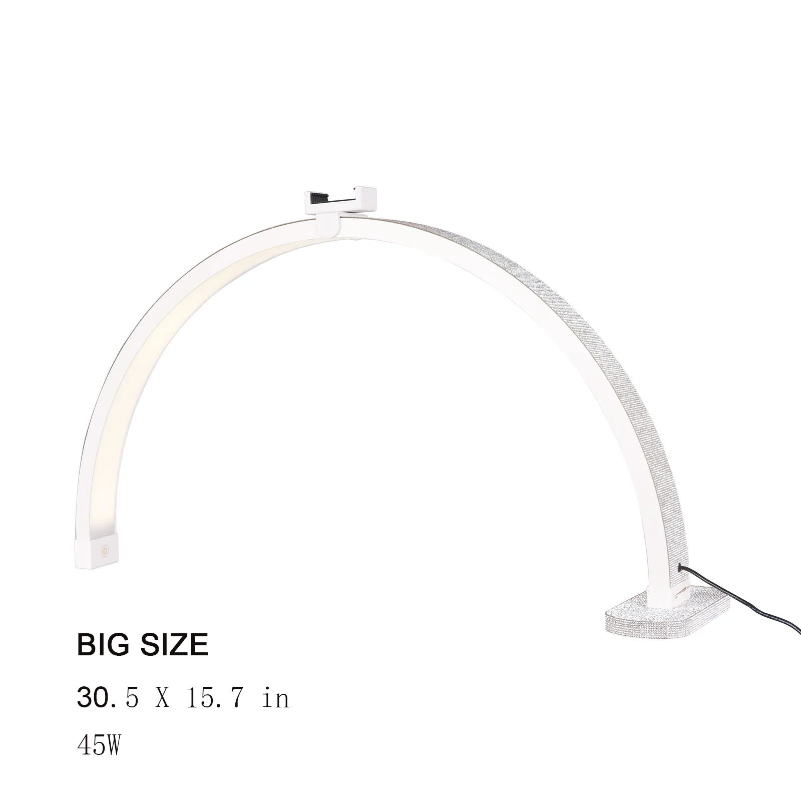 Oversea Warehouse Fast Delivery Floor LED Video Light Half-moon Shaped High Quality Fill Light For Beauty Salon Makeup