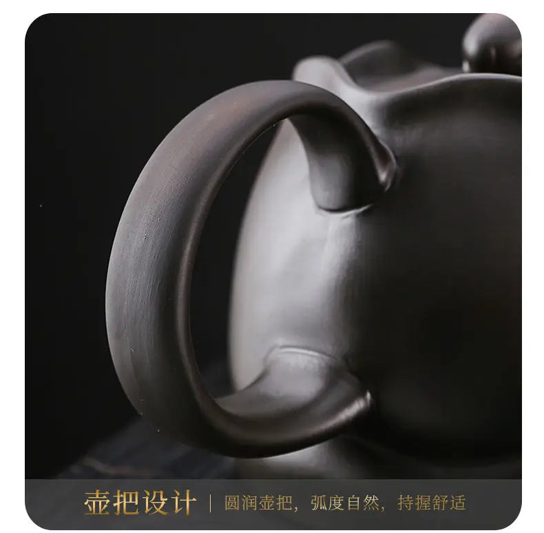 Pottery pot all handmade along the way you pot home Chinese large capacity teapot retro large tea set
