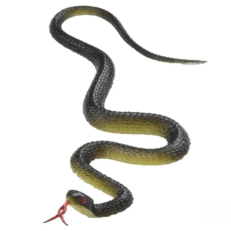 1/5/10PCS Hot Halloween Props Novelty Funny Scary Prank Simulation Rubber Realistic Snake Black Mamba Toy Small Large Size 40cm
