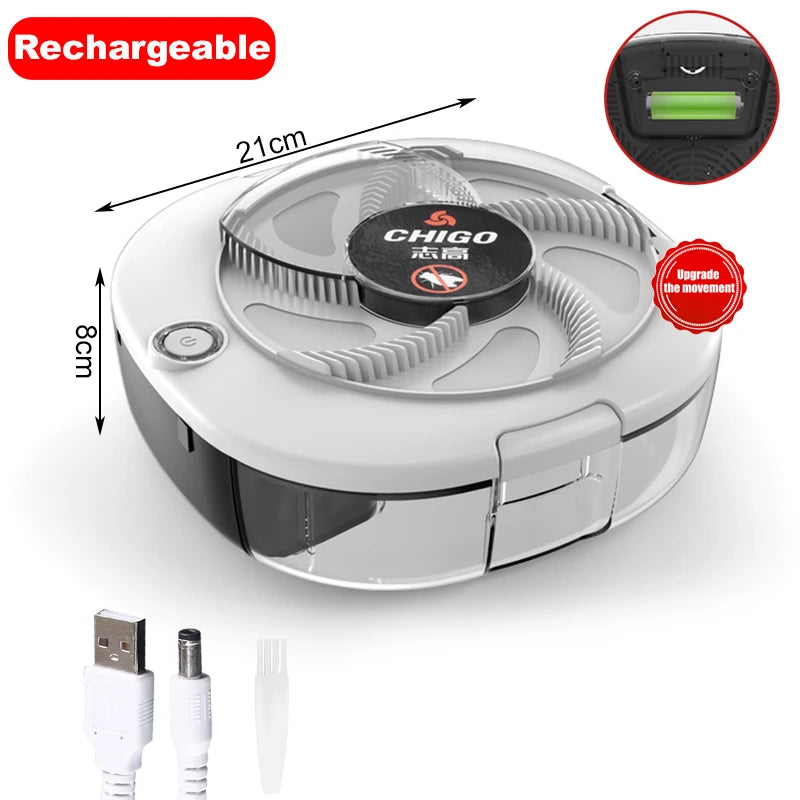 Upgraded Flycatcher USB/Rechargeable Electric Fly Trap Safety Insect Flytrap Indoor/Outdoor Pest Catching Tool For Home Garden