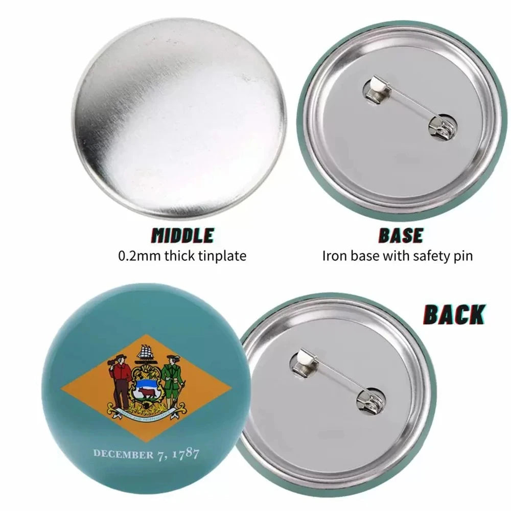 M-Monchhichi Cute Badges Fashion New Hip Hop Versatile Round Metal Badge Cartoon Pin Gift Wholesale