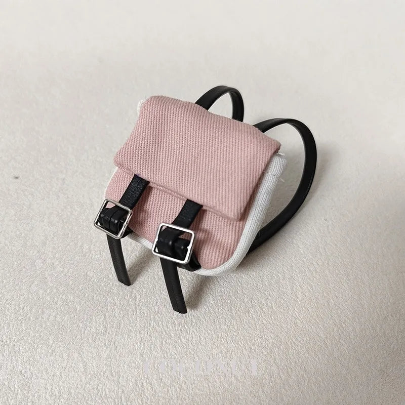 For 17cm labubu Accessories Labubu School bag Backpack Doll Accessories Labubu Clothes