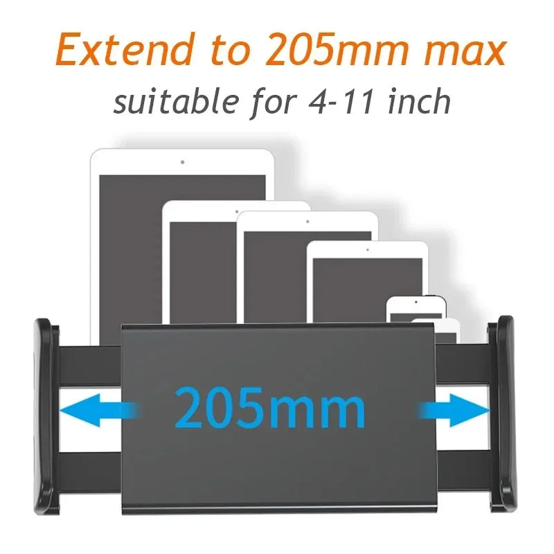 Universal Car Headrest Tablet Mount for IPads, and Cell Phones - Hands-Free Entertainment for Backseat Passengers
