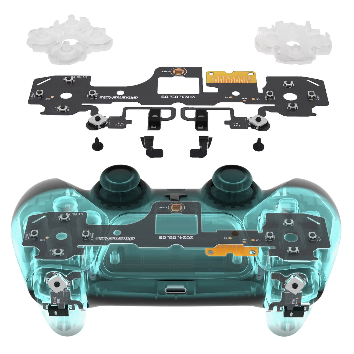 eXtremeRate Whole Clicky Kit for ps5 Controller BDM-030 Shoulder Face Dpad Buttons, Custom Micro Switch Clicky Kit Mouse Click