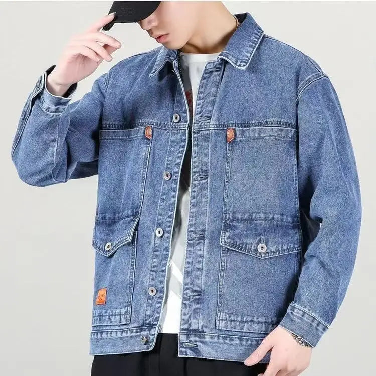 Denim Jackets Man Blazer Cargo Black Jeans Coat for Men Clothing Outwear Fast Delvery Cheap Price Stylish Branded Fashion New In