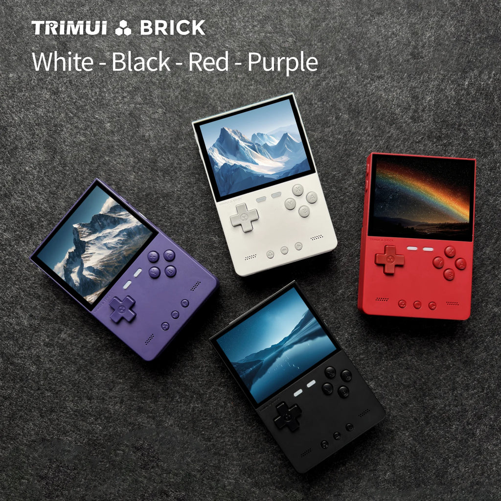TRIMUI BRICK Handheld Game Console 3.2'' IPS Screen Linux System Trimui UI Metal Back Panel Key LED Lighting Free Keycap Gifts