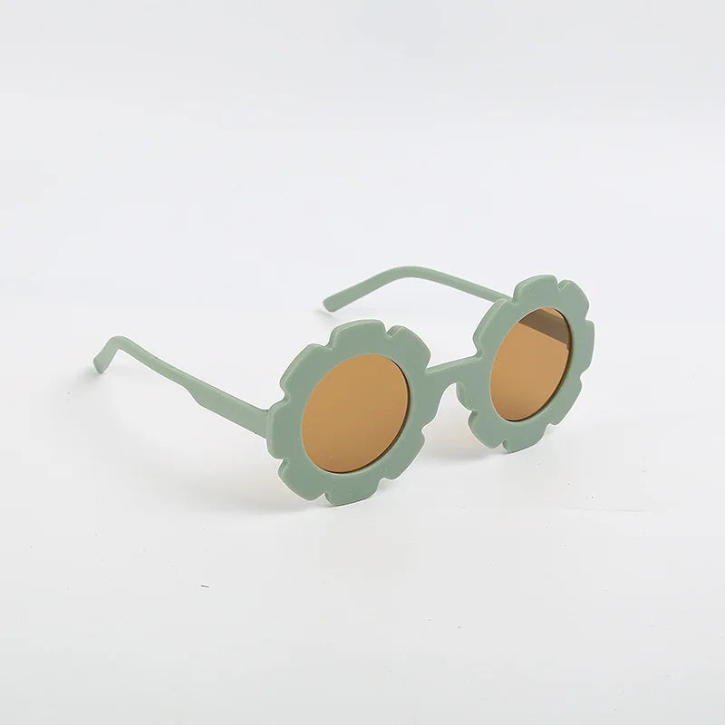 New Cute Multi Color Sunflower Sunglasses For Boys And Girls, UV Resistant Outdoor Style Sunglasses, Children's Glasses