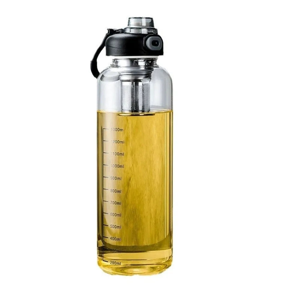 Tea Separation Glass Tea Cup Double Drinking with Handle Water Cup Large Capacity High Temperature Resistant Portable Kettle