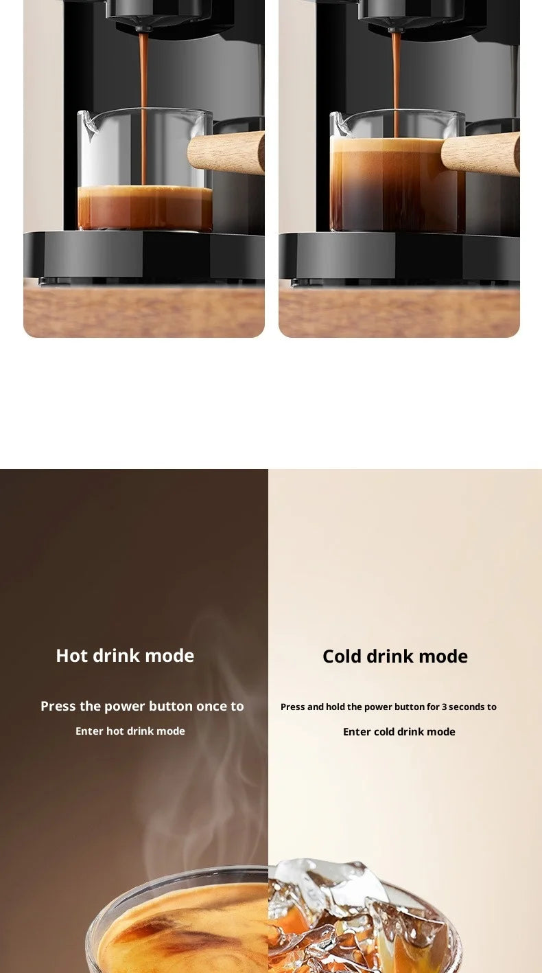 3 in 1 Multifunction Espresso Machine  Nespresso Capsule Coffee Machine Maker for Home Use