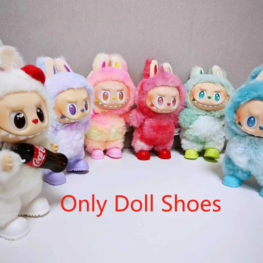 For Labubu Pink Shoes, Labubu Accessories 15cm - 17cm Labubu Universal Shoes, Dolls, Mini Sandals