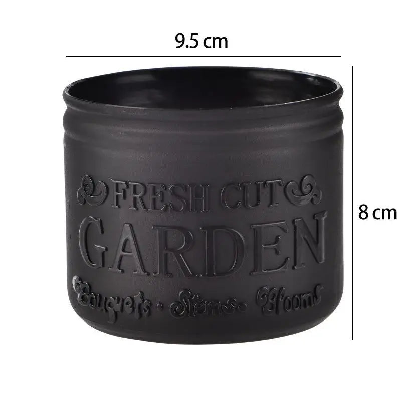 Flower Pot Round Planters Succulents Plant Pot Office Desktop Balcony Home Garden Decoration Outdoor Potted