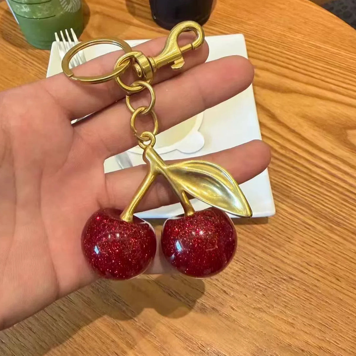 Cherry Bag Charm Cute Cherry Purse Charms Strawberry Keychain Best Gifts for Shoulder,Handbags,Crossbody,Tote,Hobo,Backpack