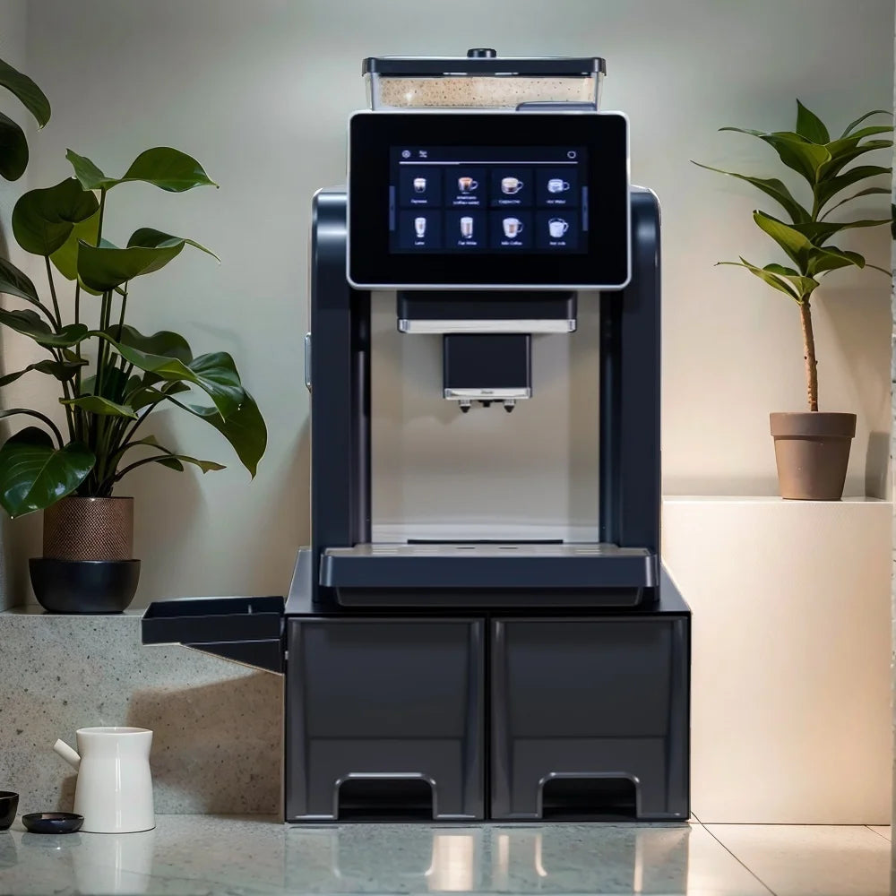 CE Electric Commercial Coffee Machine 19 Bar Espresso Machine Fully-Automatic Espresso Maker With Bean Grinder and Milk Frother