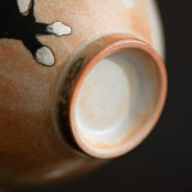130ml Vintage Cute Zhi Ye Cat Porcelain Gaiwan Set For Tea Tureen Teaware Cup Chinese Hand-Paint Bowls Chawan Tea Ceremony Set