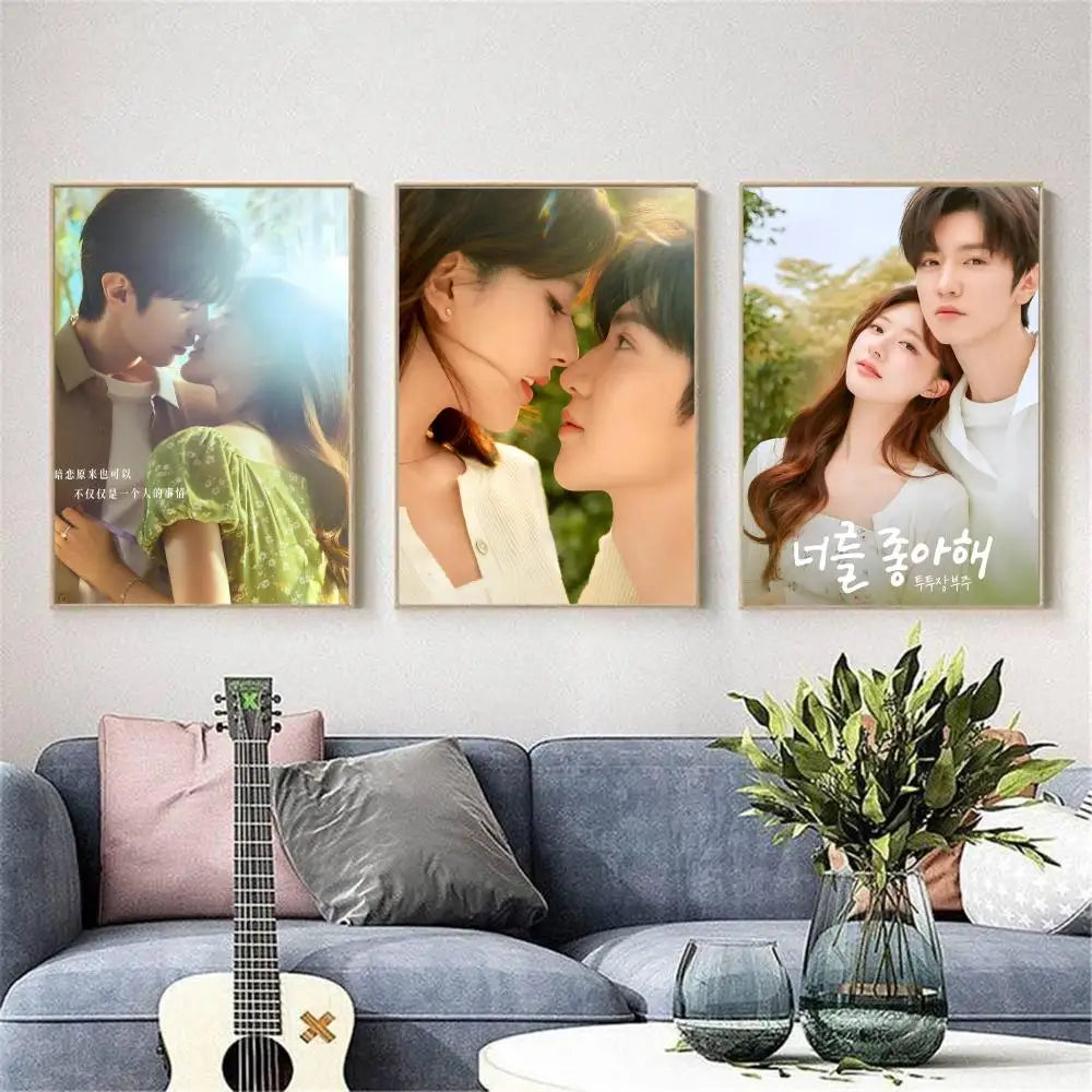 Hot Ty H-Hidden Love Poster Poster Waterproof HD Wall Art Decal Self-Adhesive Aesthetic Decor For Home Living