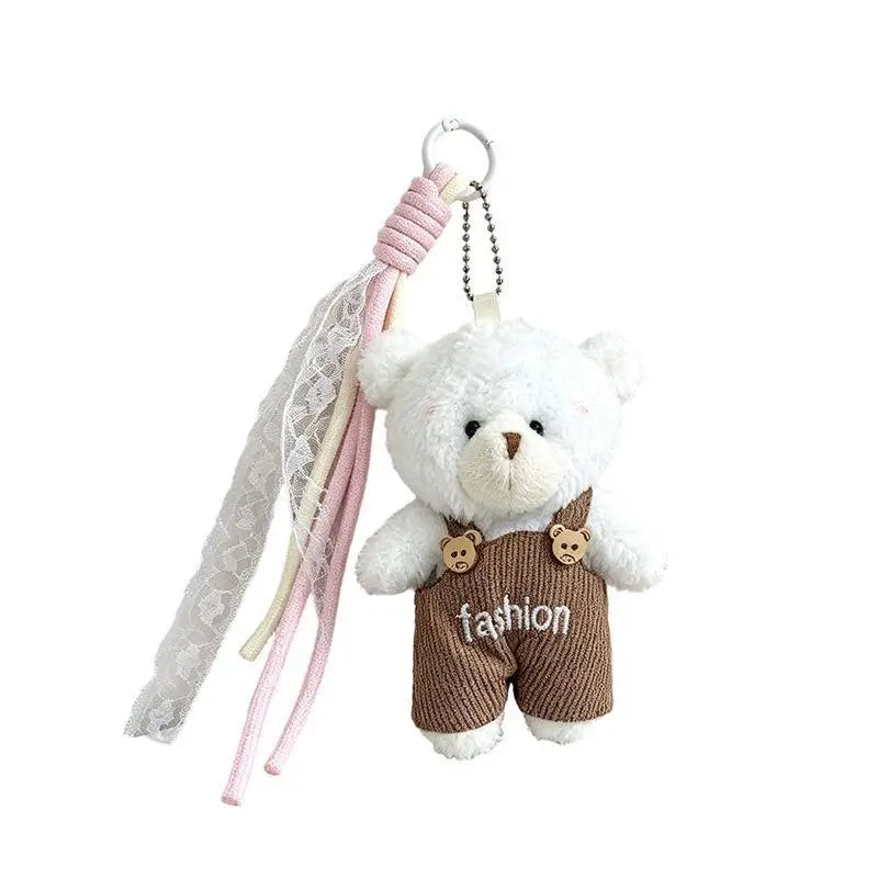 Women's Bag Charms Cute Korean Cartoon Bear Kawaii Sweet Kawaii Plush Bag Accessories Multifunctional Keychain Pendants