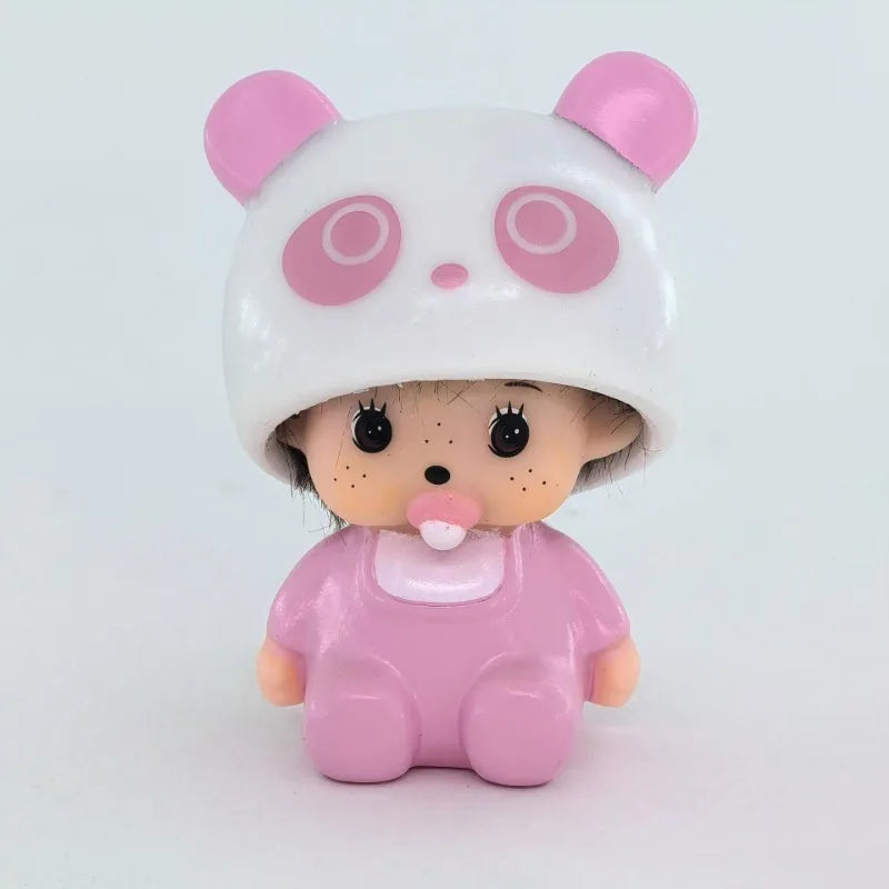Monchhichi Dolls Cartoon Anime Monchhichi Standing Sitting Multiple Toys Machine Dolls DIY Keyring Decorations Boys Girls Gift