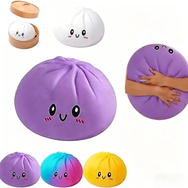 15cm Colorful Dumpling Squishes Stress Balls Reusable Low Rebound Decompression Dough Ball Unique Home Decoration Birthday Gift