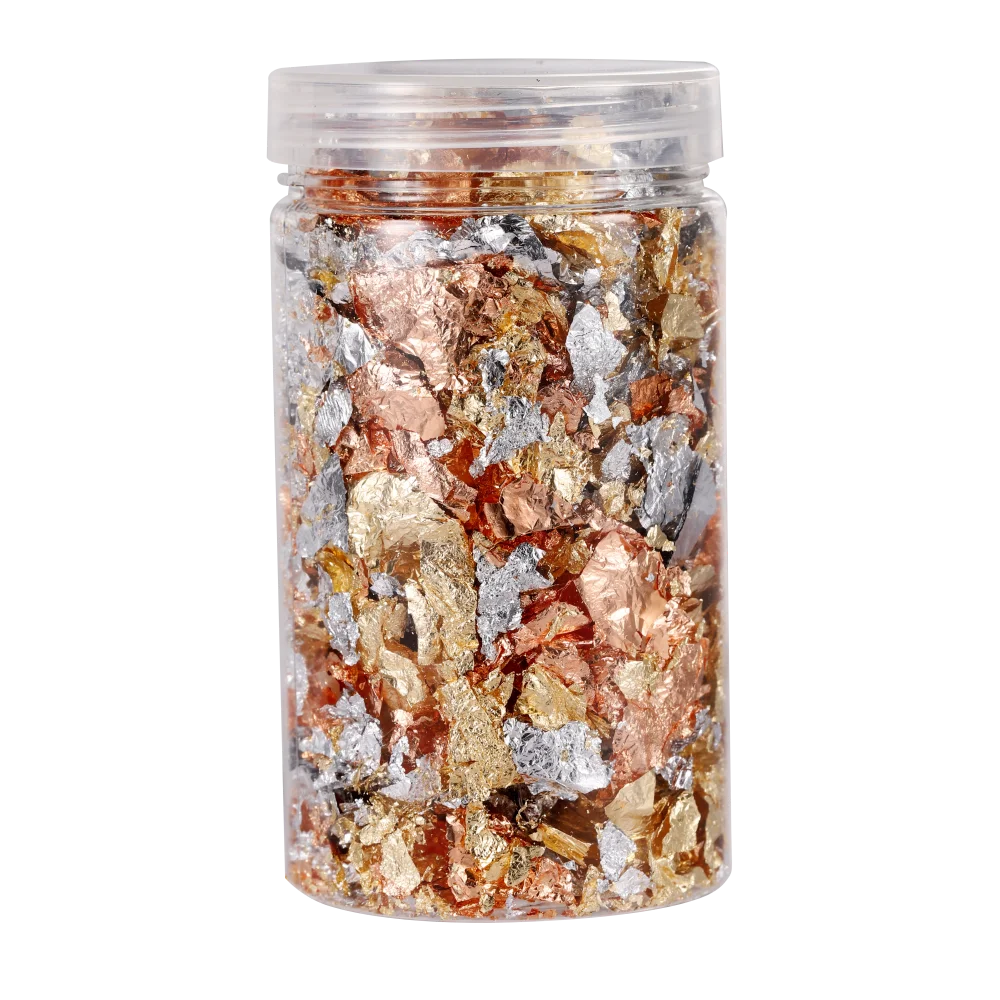 2-10g Shiny Foil Flake Resin Epoxy Mold Art Decoration Gold Color Foil Fillings for Resin Jewelry Making Nails Art Crafts Filler