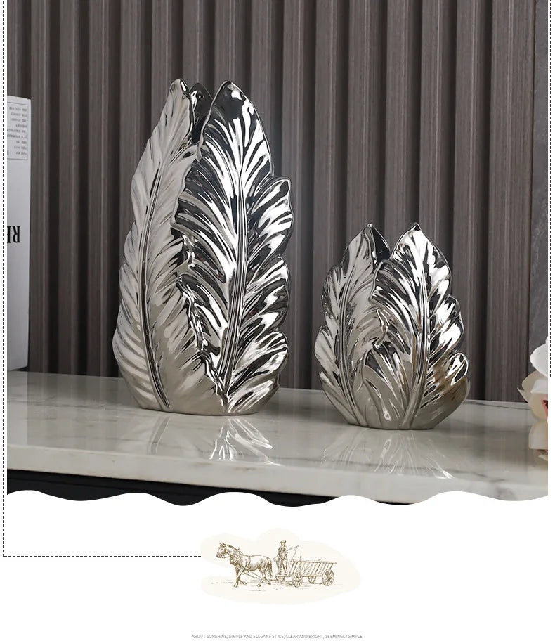 ceramic high-end vase Pottery Vase personalized living room foyer decoration creative home decoration Crafts ornament sculpture