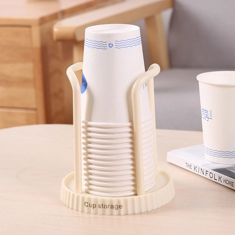 Paper Cup Holder Multipurpose Desktop Disposables Cups Organiser Dispenser Mini Teas Bags Coffee Bags Storage Organiser