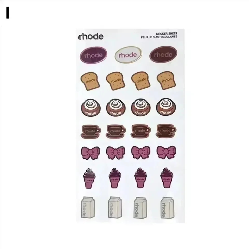 Rhode×The Biebers Limited Edition Lip Gloss Facial Pimple Patch Caffeine Cream Mask Banana Peel Eye Patch Moisturizing Treatment