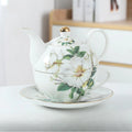 English Afternoon Tea Set, Single Person Mother-Daughter Teapot with Filter, Creative Floral Ceramic Tea Ware