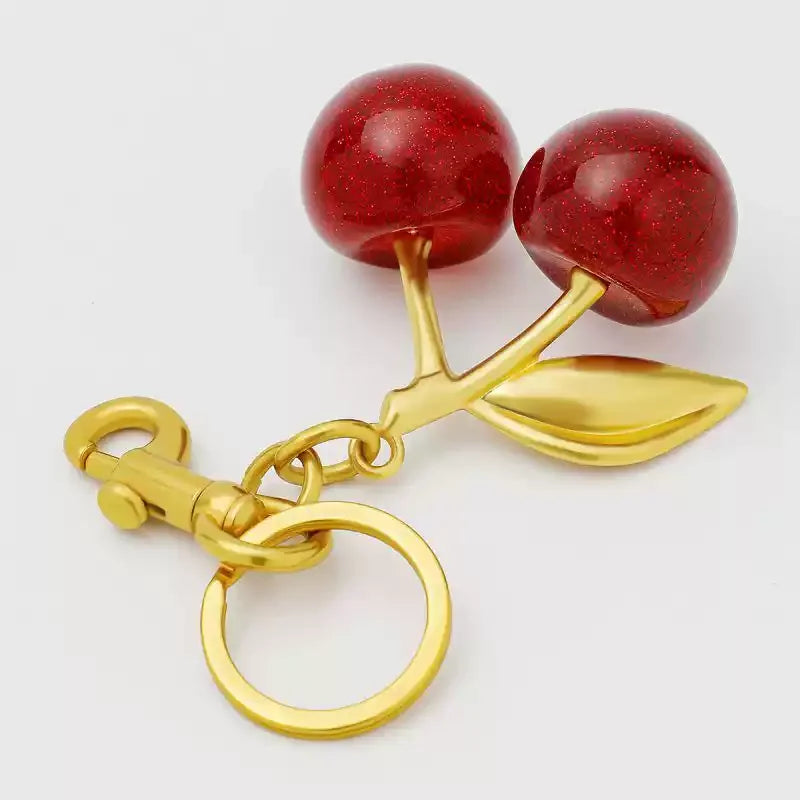 Cherry Bag Charm Cute Cherry Purse Charms Strawberry Keychain Best Gifts for Shoulder,Handbags,Crossbody,Tote,Hobo,Backpack