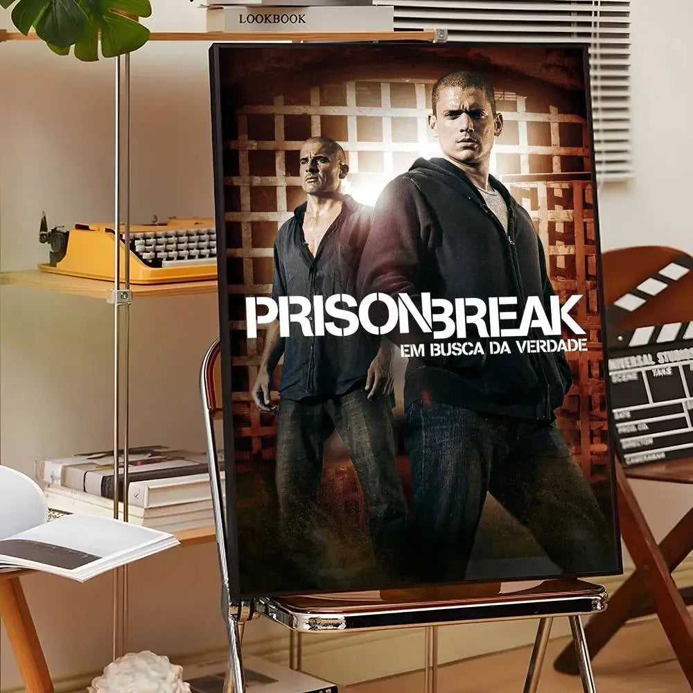 1PC TV P-Prison Break Poster Sticky Wall Art Printing Waterproof Home Living Bed Room Bar Aesthetic Decor
