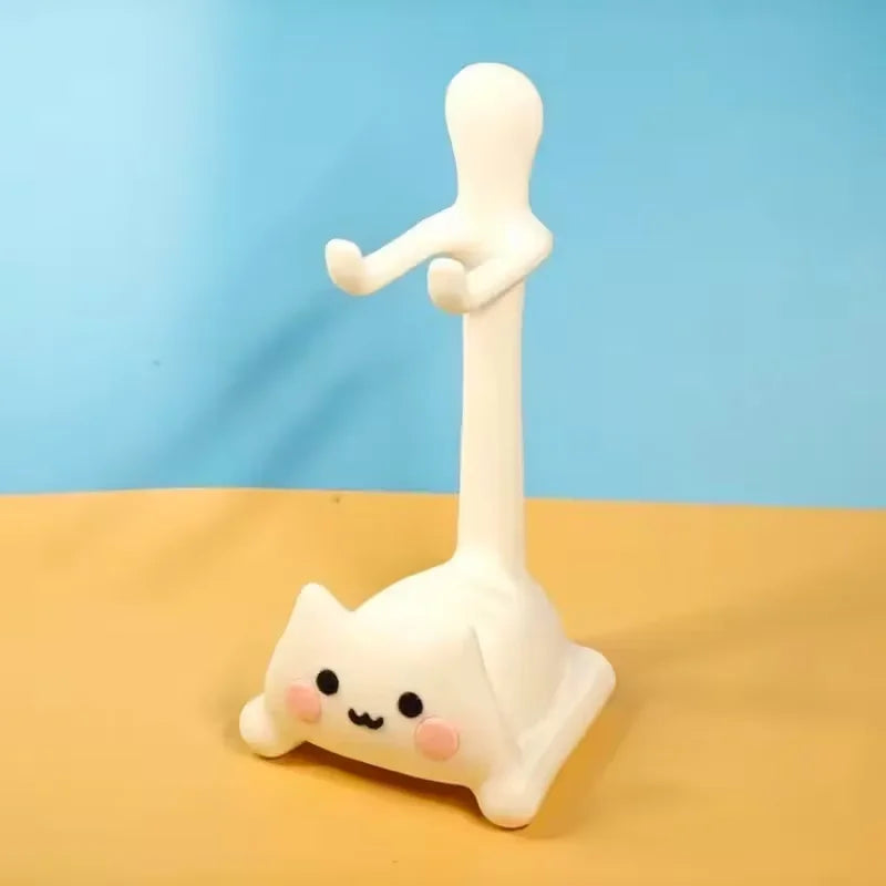 A cute cat-shaped game stand, compatible with PS5/PS4/Xbox/Switch, made of plastic and not easy to break