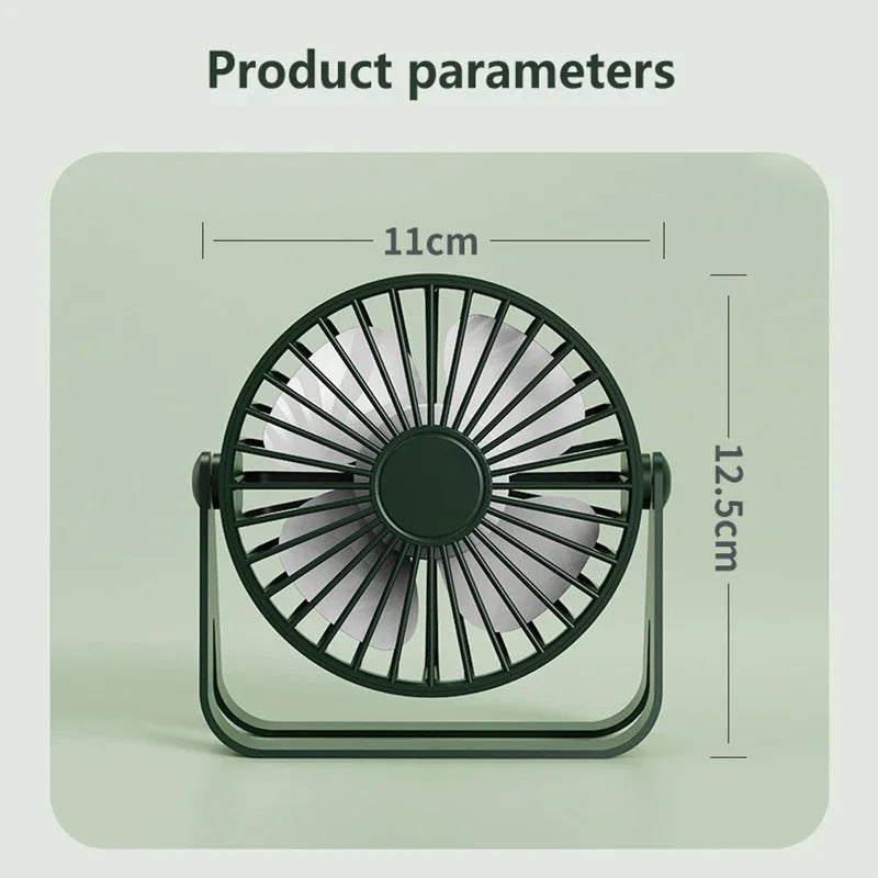 Desk Fan Portable Mini Usb Rechargeable Fan Ultra Quiet Suitable For Home Desk Office Student Dormitory Computer Summer New