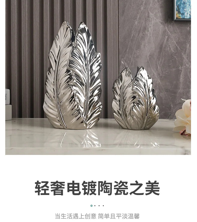 ceramic high-end vase Pottery Vase personalized living room foyer decoration creative home decoration Crafts ornament sculpture
