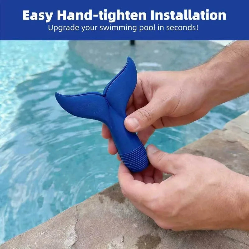 1pc 3/4 Inch Universal Pool Aerator Fountain - Lowers Water Temperature, Produces Waterfall Effect for Pools