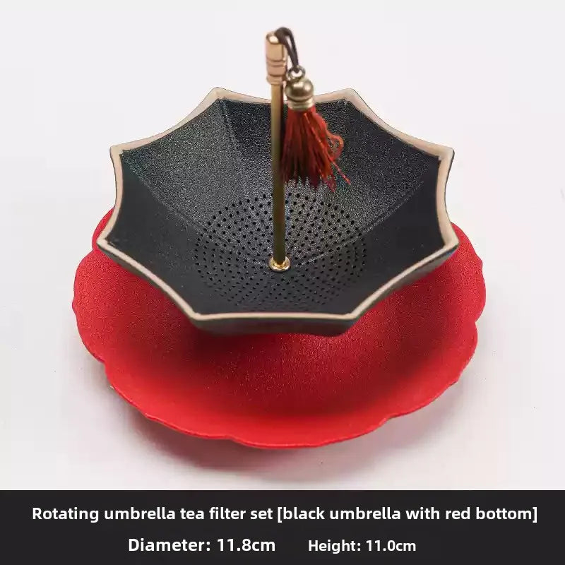 China Umbrella Tea Strainers Tea Infusers Ceramic Tea Filter Screen Teas Ceremony Accessories Teas Table Decorations Ornaments