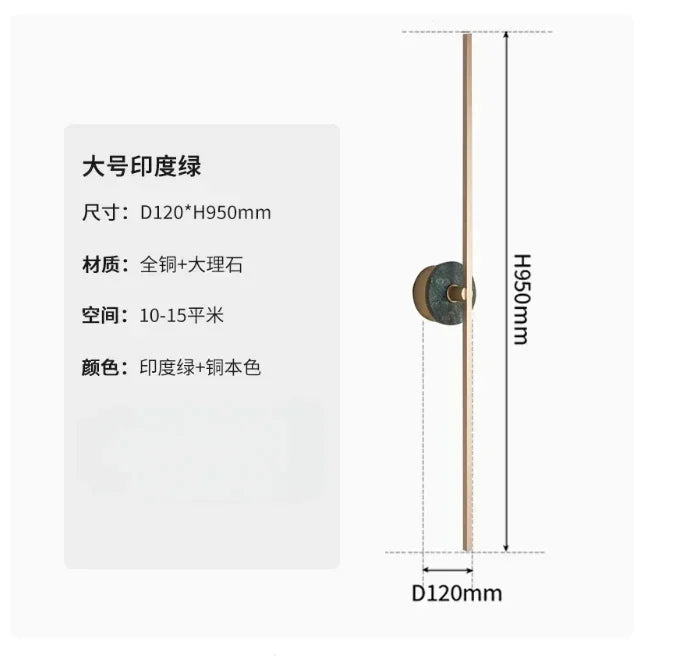 Natural Marble Wall Lamp Minimalist Brass Line Lighting Room Decor For Parlor Dining Room Bedroom Aisle Hotel Gold Dropshipping