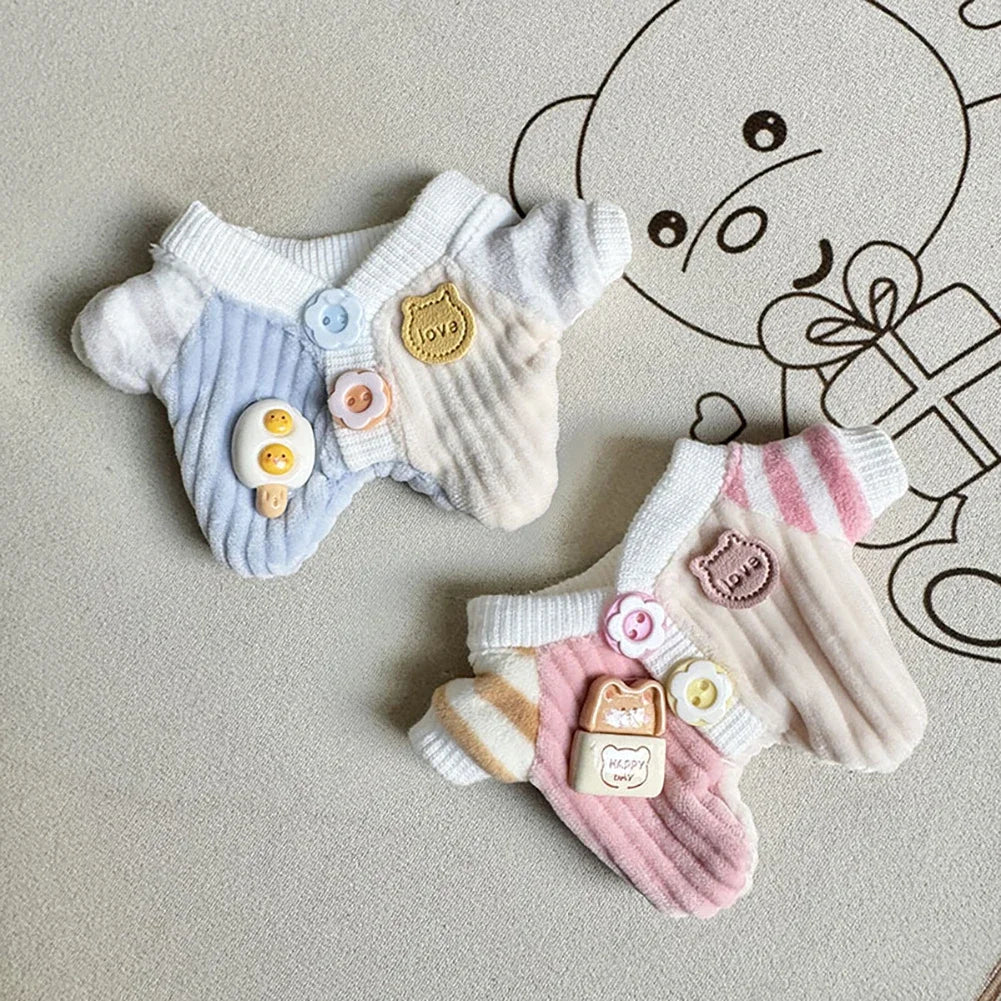 For 17cm Labubu V2 Doll Clothes Baby crawling suit Labubu Clothes Ropa Labubu
