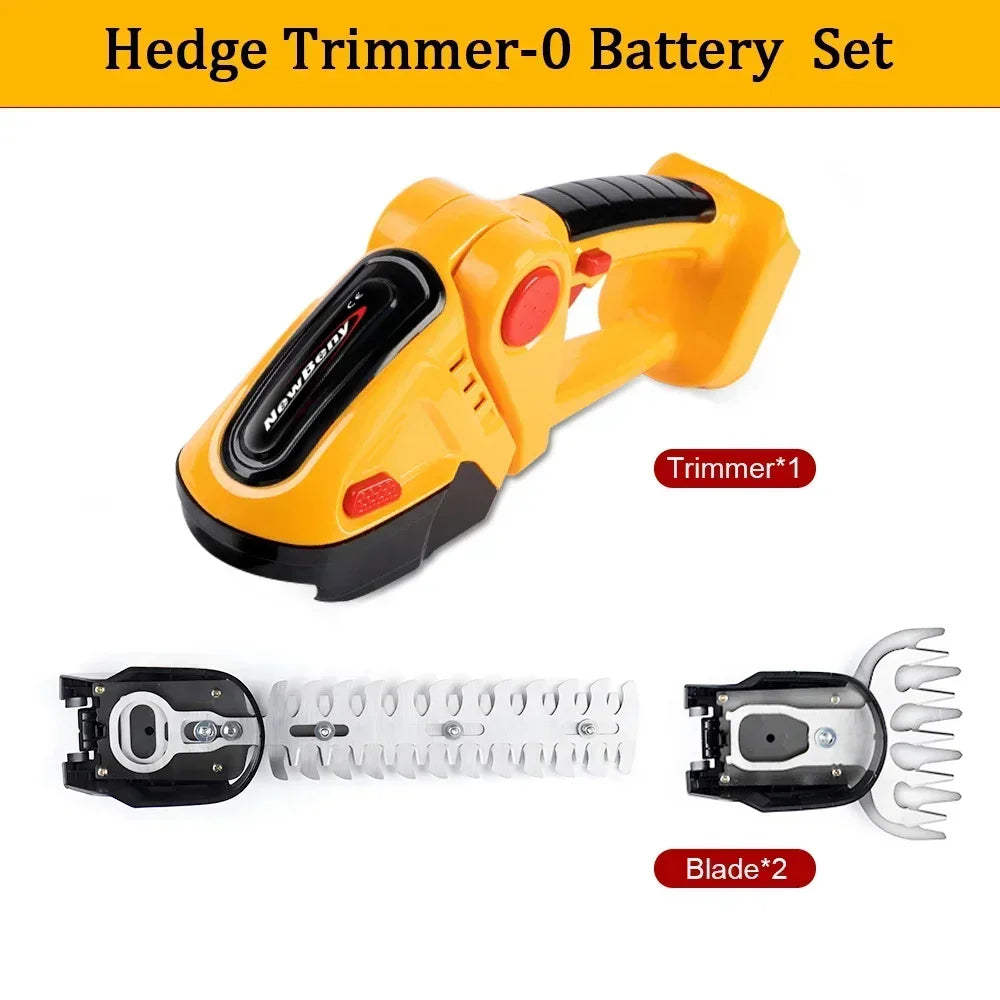2in1 Electric Hedge Trimmer 20000rpm Household Lawn Mower Garden Scissors Grass Power Tool For Makita 18V Battery Pin