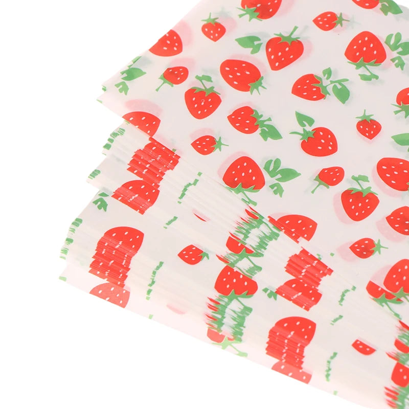 100Pcs 18cm Food Waxed Paper Oil-Proof Wax Paper Bread Sandwich Burger Fries Macarons Packaging Kitchen Baking Tool Decor Paper