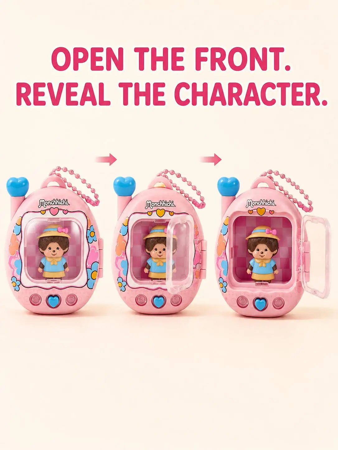 Monchhichi Led Light Up Keychain Cute Retro Y2K Bag Charm Tamagotchi Style Glowing Pendant Anime Gift For Teen Girls Backpacks