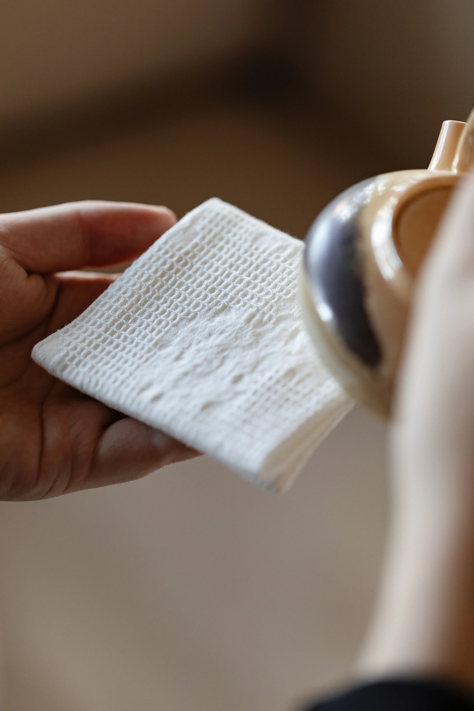 Thick Handmade Cotton Linen Tea Towel Double Sided Absorbent Tea Tablecloth Tea Set Zero Matching Tea Tray Cup Mat Pot Mat